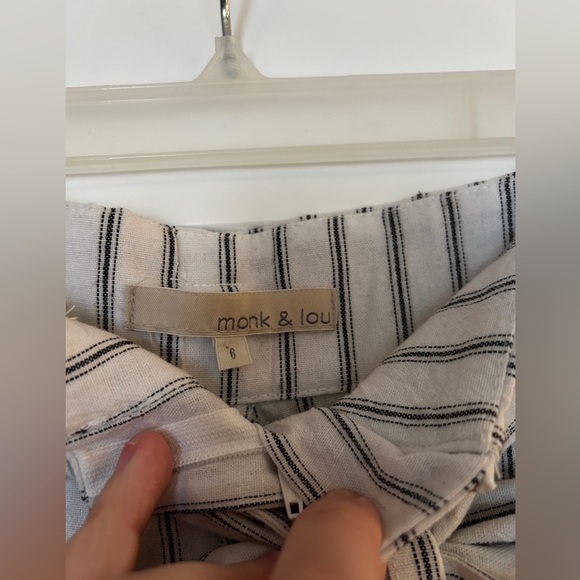 Monk & Lou linen tailored 7/8 pant - Picture 3 of 3